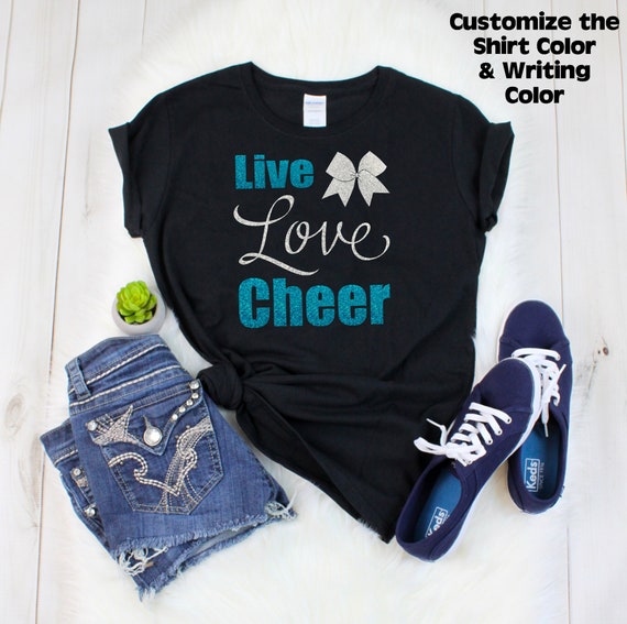 Live Love Cheer Unicorn Cheerleader T-Shirt Live Love Cheer Unicorn Cheerleader T-Shirt