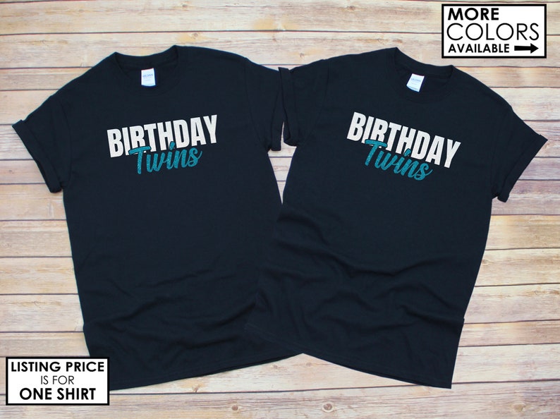 Birthday Twin Shirt Twins Birthday Shirts Share the Same - Etsy