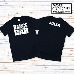 Dance Dad Shirt with NAME  - Personalize the Colors  - Sparkly Glitter - Gifts for Dance Dad - Competitive Dance - Dance Dad T-Shirt