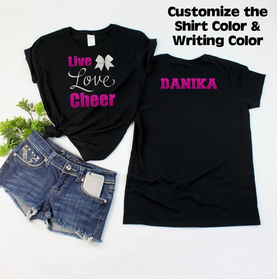 Live Love Cheer Unicorn Cheerleader T-Shirt Live Love Cheer Unicorn Cheerleader T-Shirt