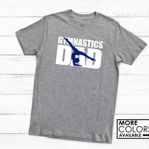 Gymnastics Dad Shirt - Personalize the Colors  - Glitter -Gymnastics Dad Gift - Gymnastics Dad T-Shirt - Competitive Gymnastics Shirt