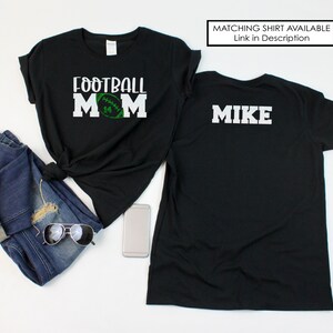 Casquette de maman de football - numéro personnalisé - nom personnalisé - casquette de camionneur en détresse - casquette de papa - paillettes - cadeaux pour une maman de football - cadeau de football image 5