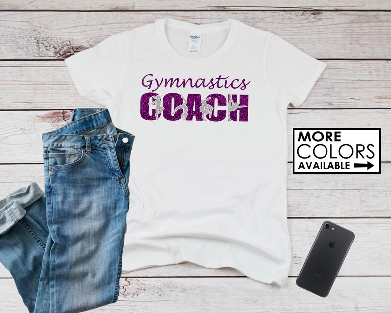 Gymnastics Coach Shirt with a NAME on the BACK Personalize Etsy