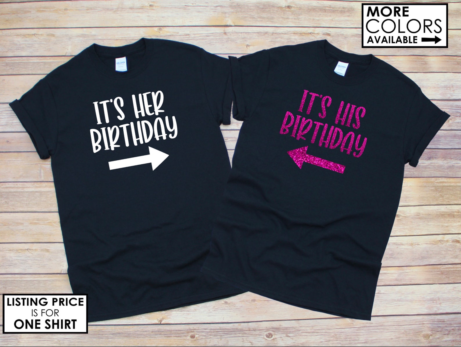 NEW It's Her Birthday & It's His Birthday Shirt | Etsy