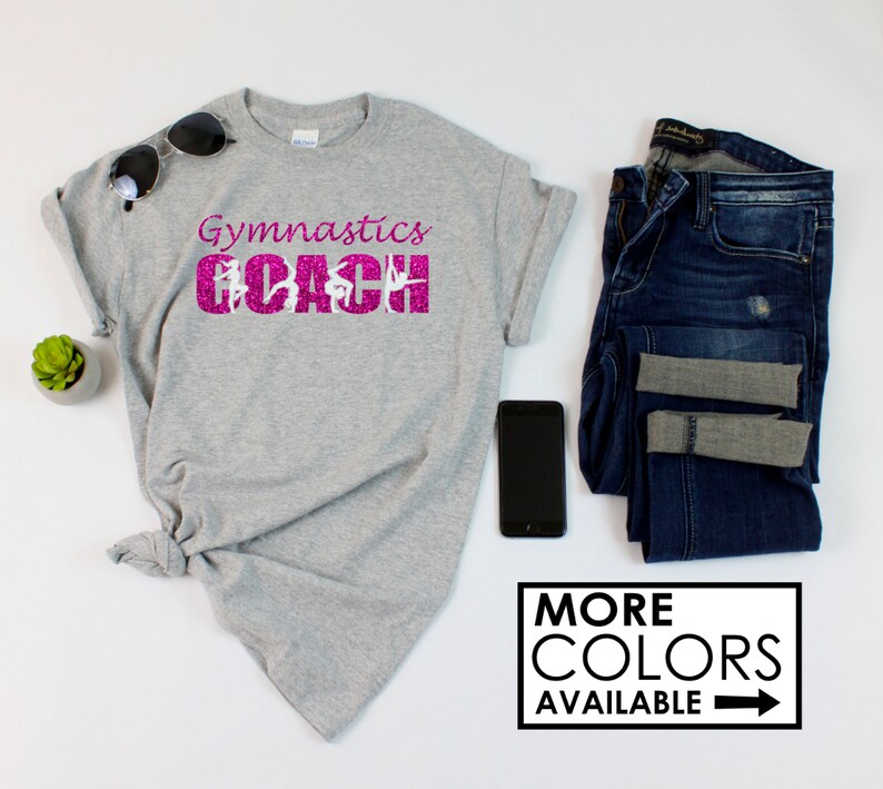 Gymnastics Coach Shirt Personalize the Colors Beautiful Etsy