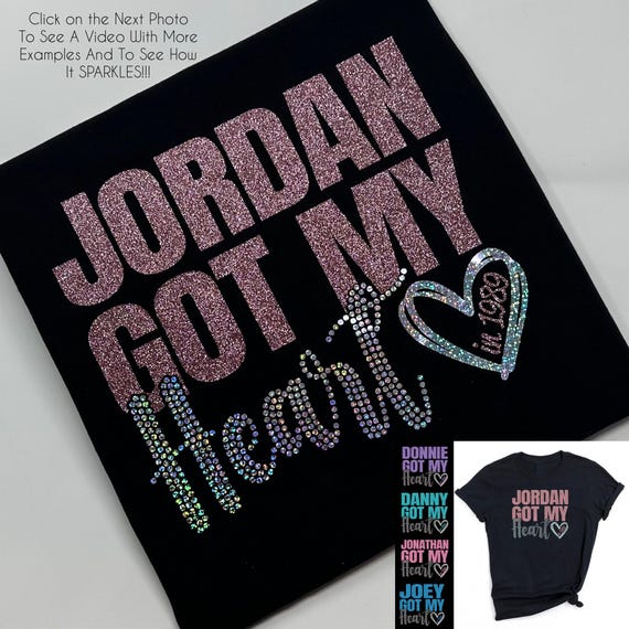 glitter jordan shirt