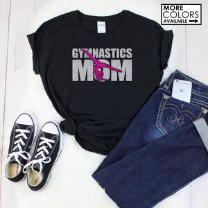 Gymnastics Mom Shirt - Personalize the Colors  - Glitter - Gifts for Mom - Gifts for a Gymnastics Mom - Gymnast Shirt - Shirt for Mom