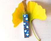 Double face Japanese bar pendant