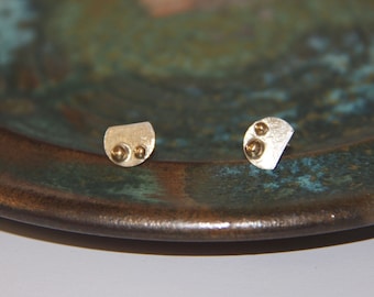 Paar Ohrstecker bzw. Ohrringe in 925 Silber und 750 Gold