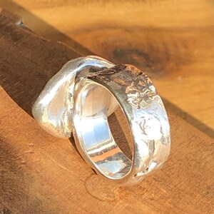 Bague en ambre massif, fabriquée en argent sterling 925 - bague en argent avec ambre lumineux image 9