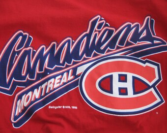 Vintage Montreal Canadiens T-shirt Hockey vintage Adult Large
