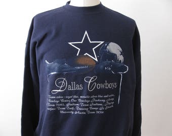Vintage 90s Dallas Cowboys Sweatshirt Crewneck Adult XL