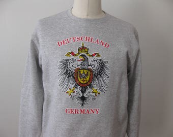 Germany Deutschland Sweatshirt Crewneck Adult Mens Large