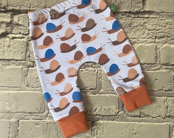 NEW Snails baby leggings,  baby clothes, leggings, girl leggings, boy leggings, baby trousers, baby pants, snail leggings