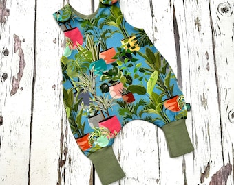 Love plants! baby romper, baby clothes, baby romper, toddler romper, pants, baby gift, toddler clothing, organic