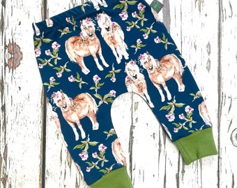 Pony Baby Leggings, Baby Kleidung, Leggings, Mädchen Leggings, Jungen Leggings, Baby Hose, Baby Hose, Pferd Baby Leggings