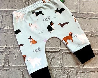 NEW Dogs baby leggings, baby clothes, leggings, girl leggings, boy leggings, baby trousers, baby pants, dogs