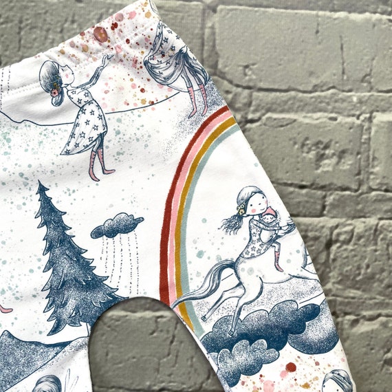 Unicorn rainbow baby leggings baby clothes leggings girl leggings boy leggings baby trousers baby pants unicorns