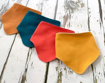 Any colour Dribble bib, baby gift, toddler gift, organic baby clothes, baby girl, baby boy, toddler girl, toddler, solid colour, teething