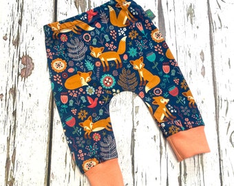 NEW Fox friends  baby leggings,  baby clothes, leggings, girl leggings, boy leggings, baby trousers, baby pants, foxes