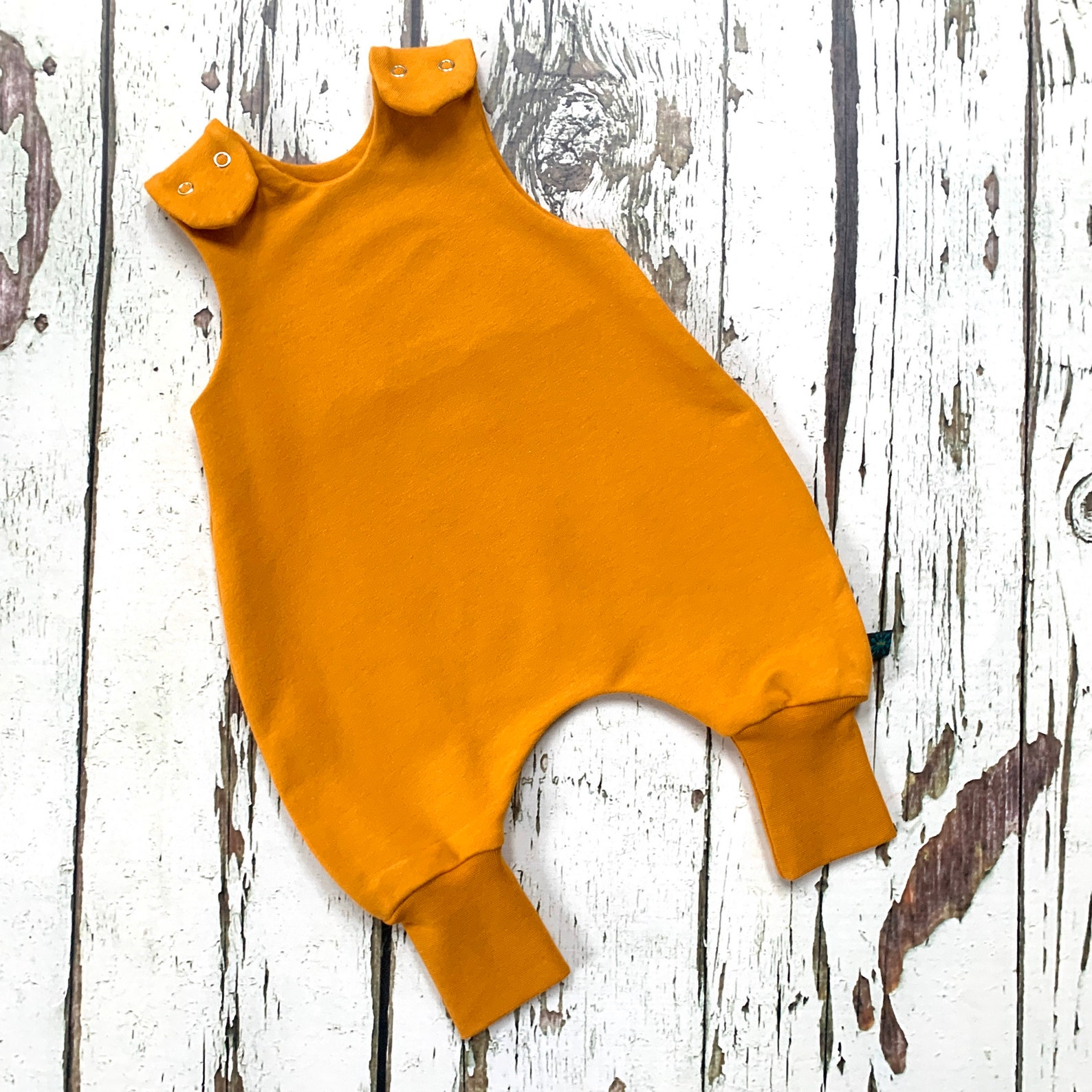 Mustard Baby Romper Children's Romper Baby Dungarees Etsy UK