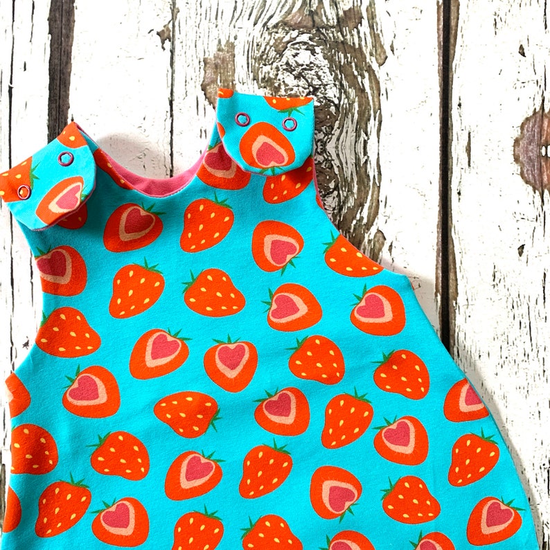 dungarees strawberries organic romper romper strawberry stretchy dungarees kids romper baby clothes baby romper NEW