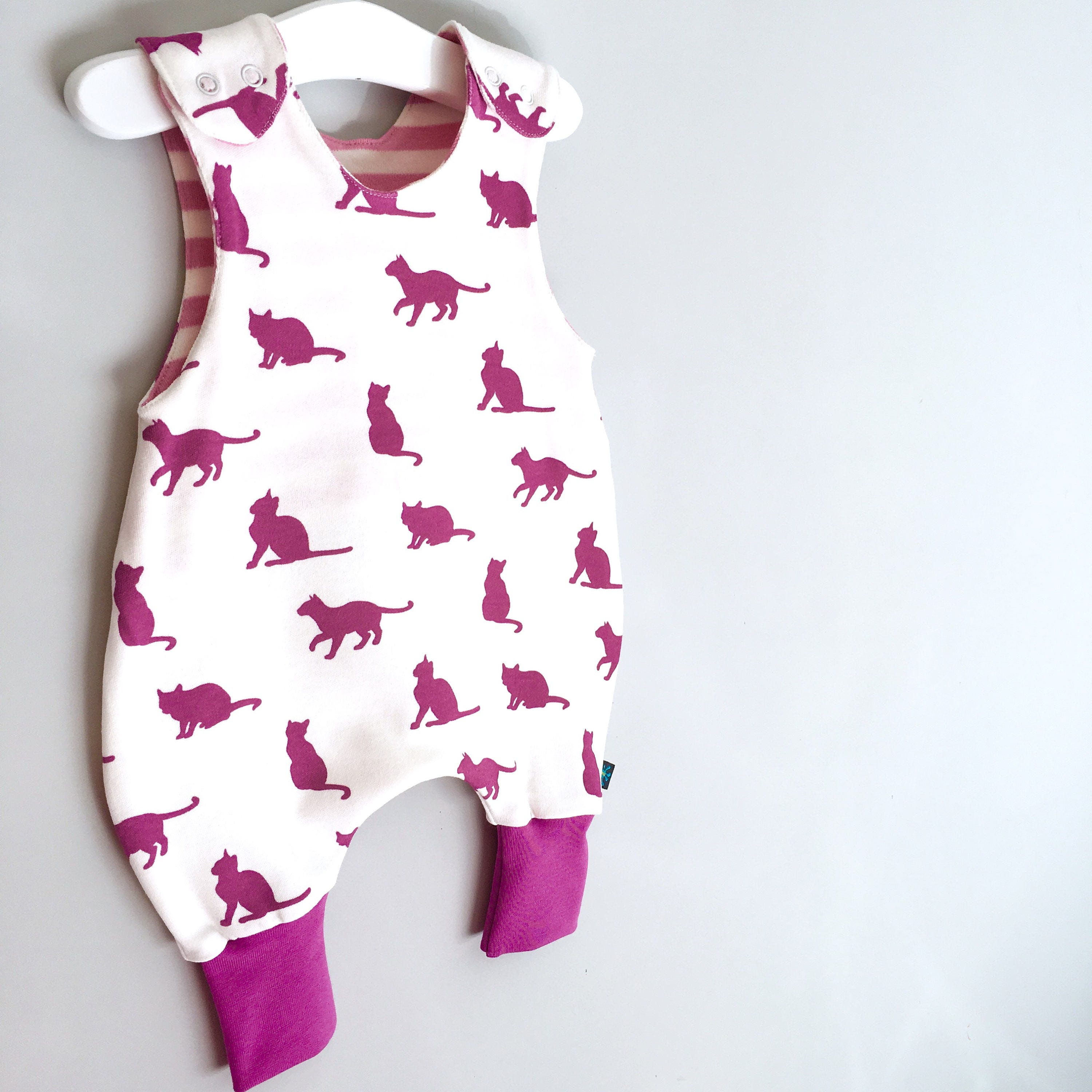 Cats Baby Romper Baby Clothes Baby Dungarees Cats Romper Etsy UK