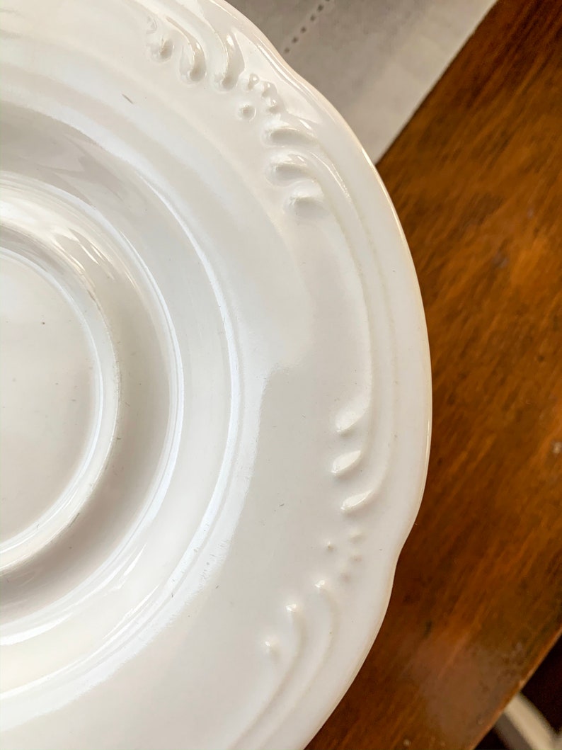Pfaltzgraff Plate Set of 6White DishesSaucersIronstoneMade Etsy