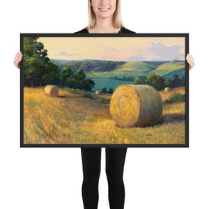 The North Hillside (Framed Art Print)
