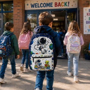 Back to School Astronaut & Alien Backpack | Space Adventure Kids School Bag