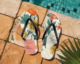 Floral Beach Sandals – Lightweight & Comfortable