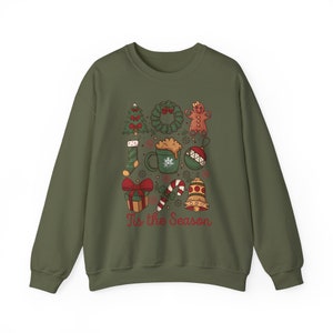 Festive Christmas Sweatshirt: &#39;Tis the Season Holiday Jumper