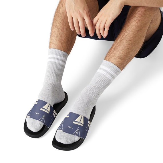 Stylish Men's Beach Sandals - Nautical Design,Summer Footwear,Casual Wear