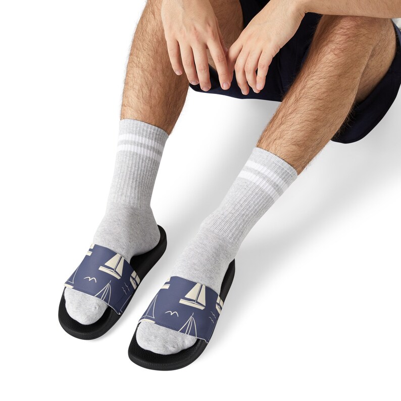 Stylish Men's Beach Sandals - Nautical Design,Summer Footwear,Casual Wear