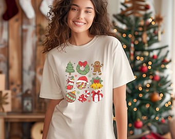 Festive Christmas Graphic Tee: Unisex Holiday Shirt