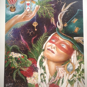 The Clown & the Sacred Mirrors, limited edition giclee print 30/40cm