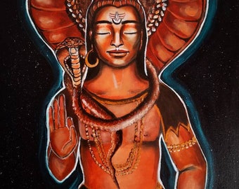 Shiva Giclee Print, Limited Edition Artwork (40x30cm)