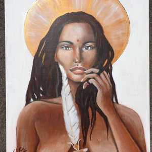 Black Madonna,giclee print limited edition,created with Love