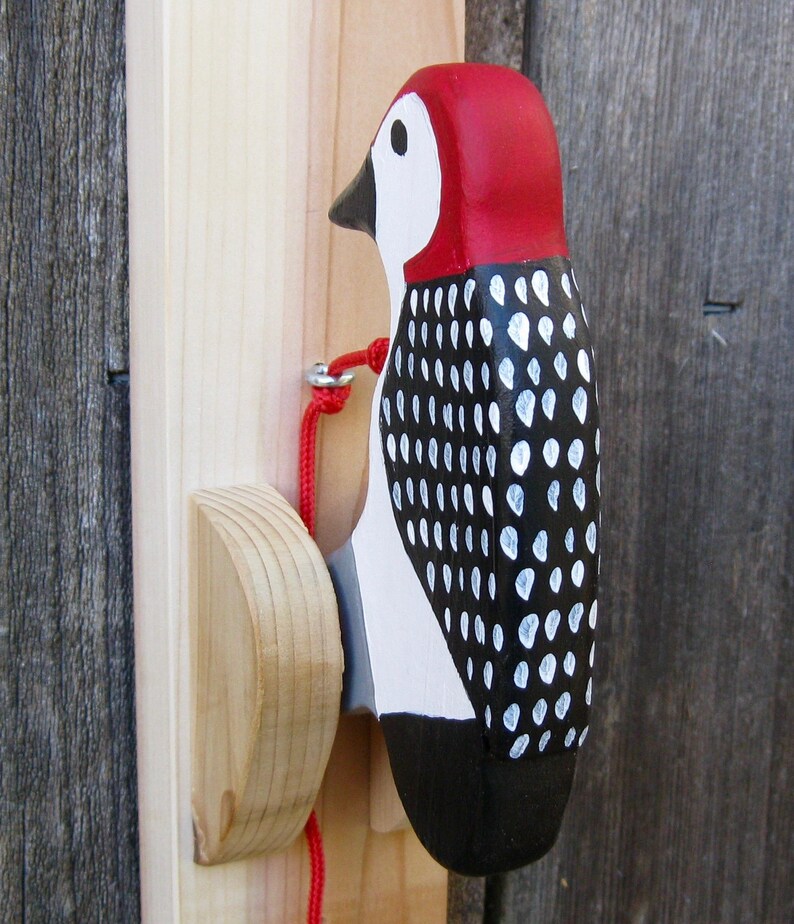 Redbellied woodpecker door knocker. Etsy