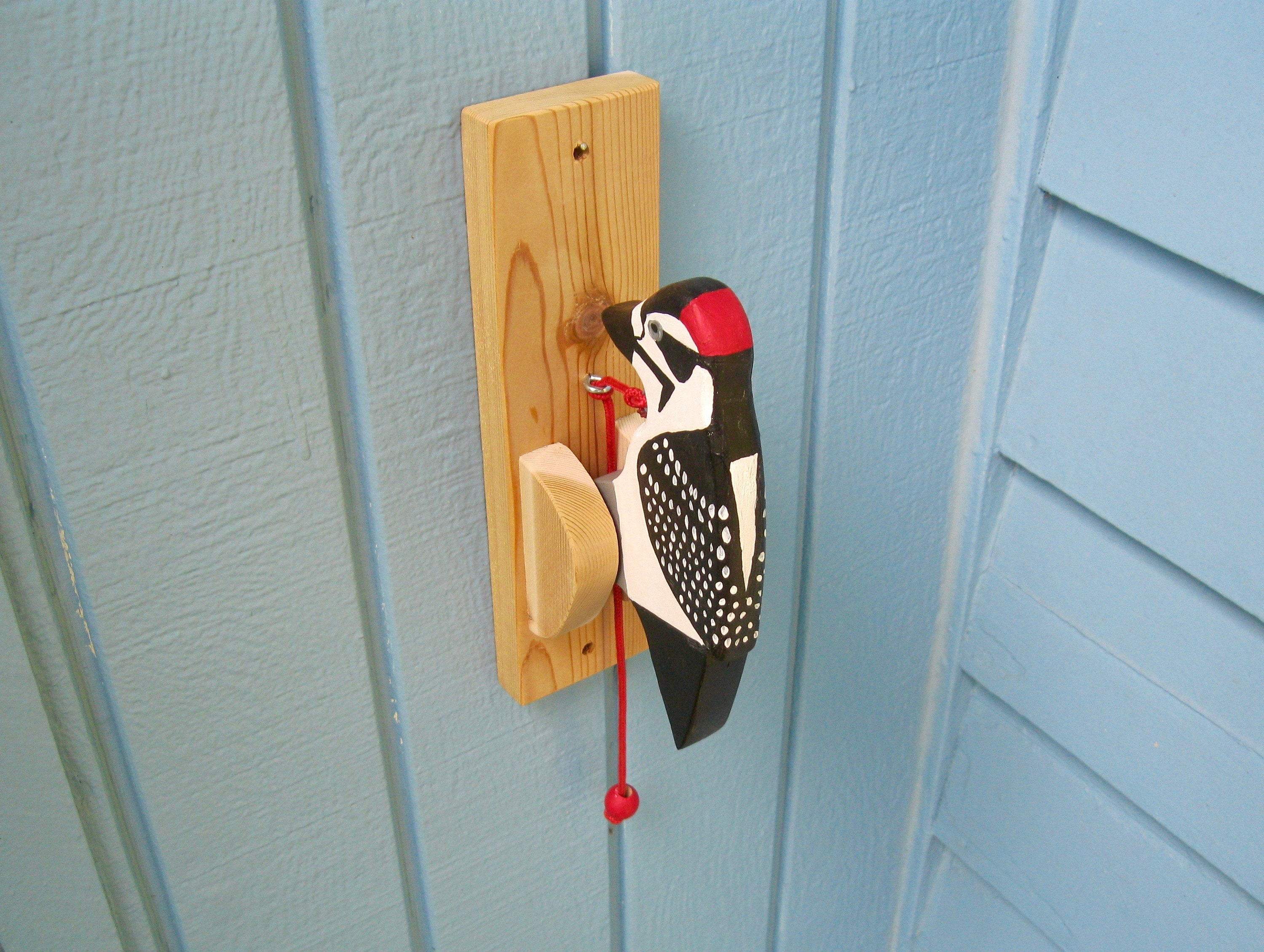 Downy Woodpecker Door Knocker. Etsy