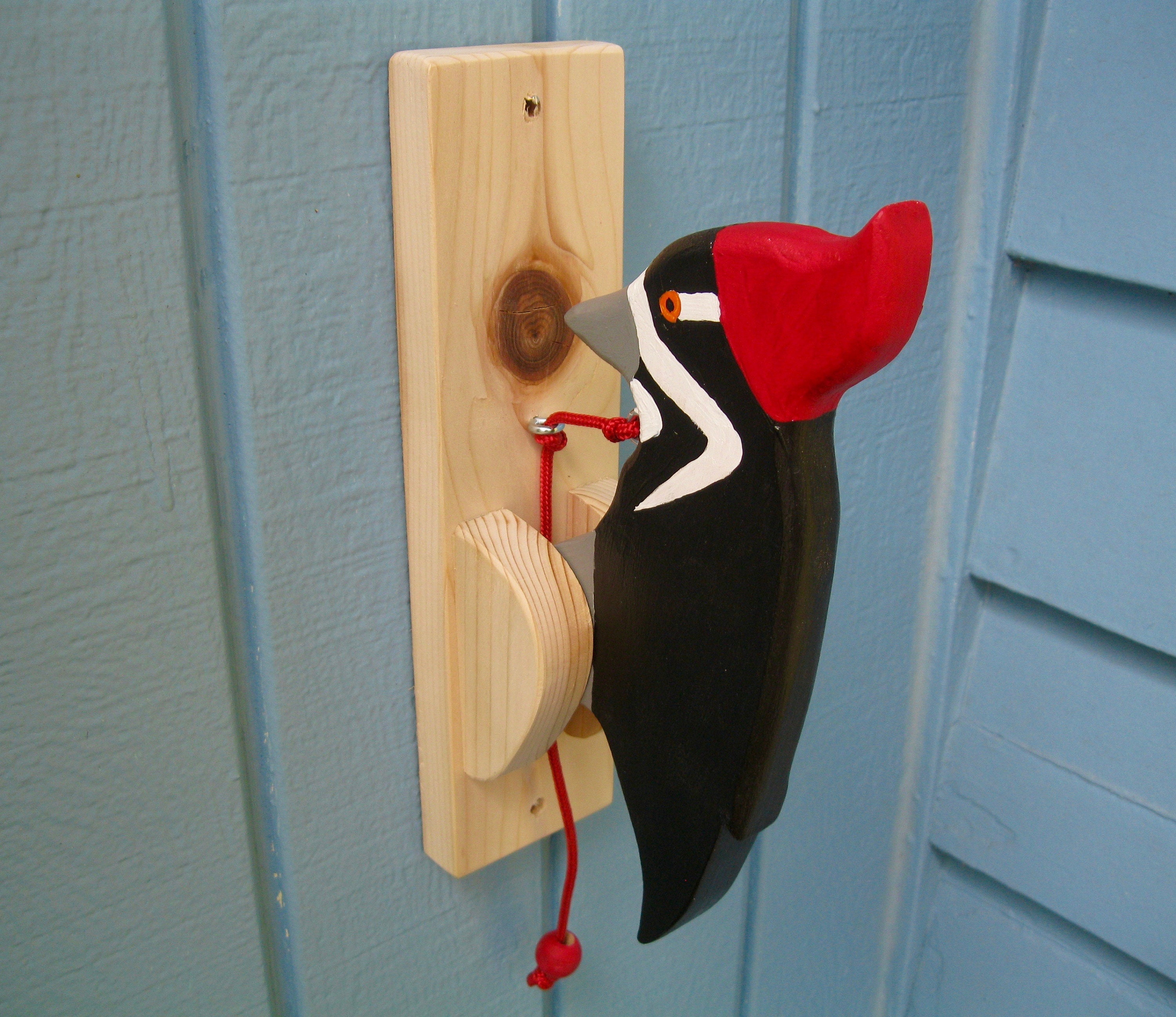 Pileated Female Woodpecker Door Knocker. Etsy