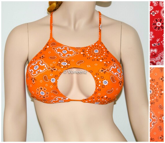 padded high neck bikini top