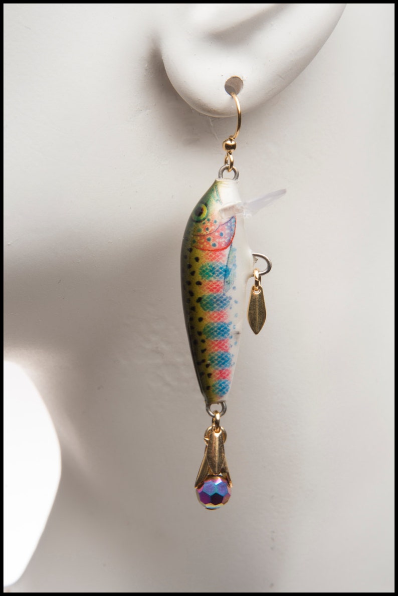 Fishing Lure Earrings Etsy