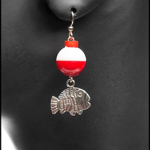 Miniature Bobber Earrings with Charms