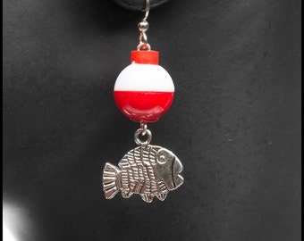 Miniature Bobber Earrings with Charms
