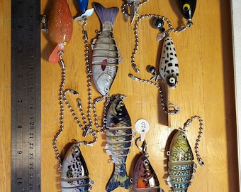 Fishing Lure Lamp and Fan Pulls