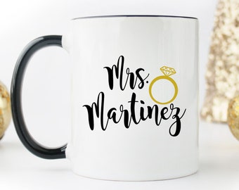 Personalized Wedding Gift Mrs Mug Future Mrs Mug Engaged Future Mrs Engagement Gift Engagement Mug Future Mrs Personalized Engaged Mug Bride