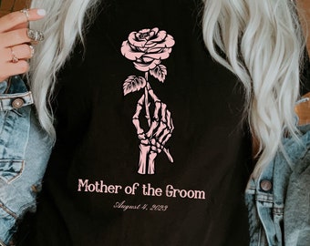 Bridal Party Shirt, Bride Tee Shirt, Gothic Wedding, Bachelorette Shirt, Bridesmaid Tee Maid of Honor Shirt, Mother of the Bride, Bride Tee