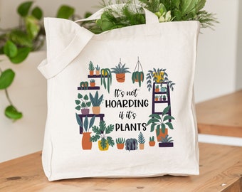 Plant Tote Bag, Plant Tote, Plant Lover Gift, Plant Lady, Plant Lady Bag, Botanical Gift, Plant Bag, Plant Gift, Canvas Plant Tote Bag, Tote