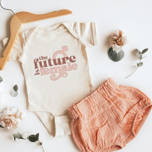 The Future is Female, Feminist Bodysuit, Little Feminist, Feminist Baby Clothes, Newborn Girl Gift, Infant Jumpsuit, Baby Girl Romper, Baby